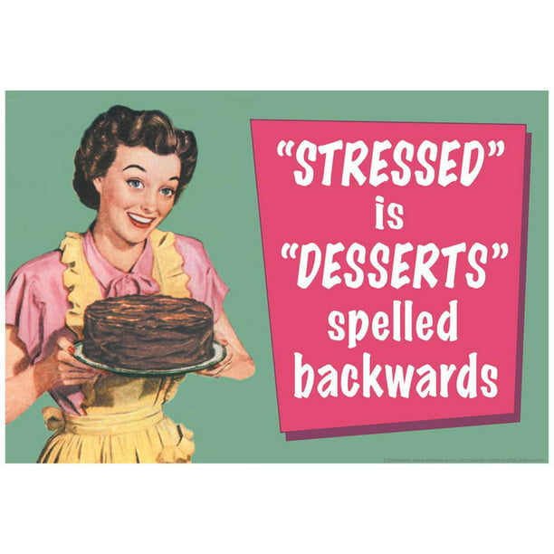 Details about   Stressed Spelled Backwards is Desserts Vinyl Wall Decals Art Sticker Cute Funny